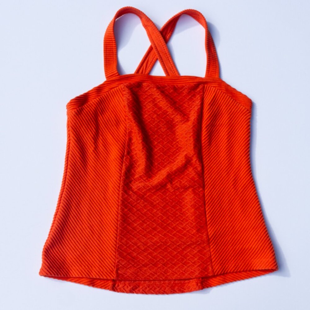 NWT Anthropologie Red Top Halter Deletta M Striped